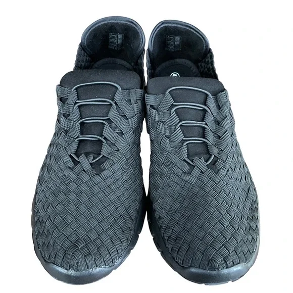 NEW Bernie Mev Victoria Woven Walking Shoe Black Slip On Sneaker US 11 EU 42 NIB - Picture 2 of 12